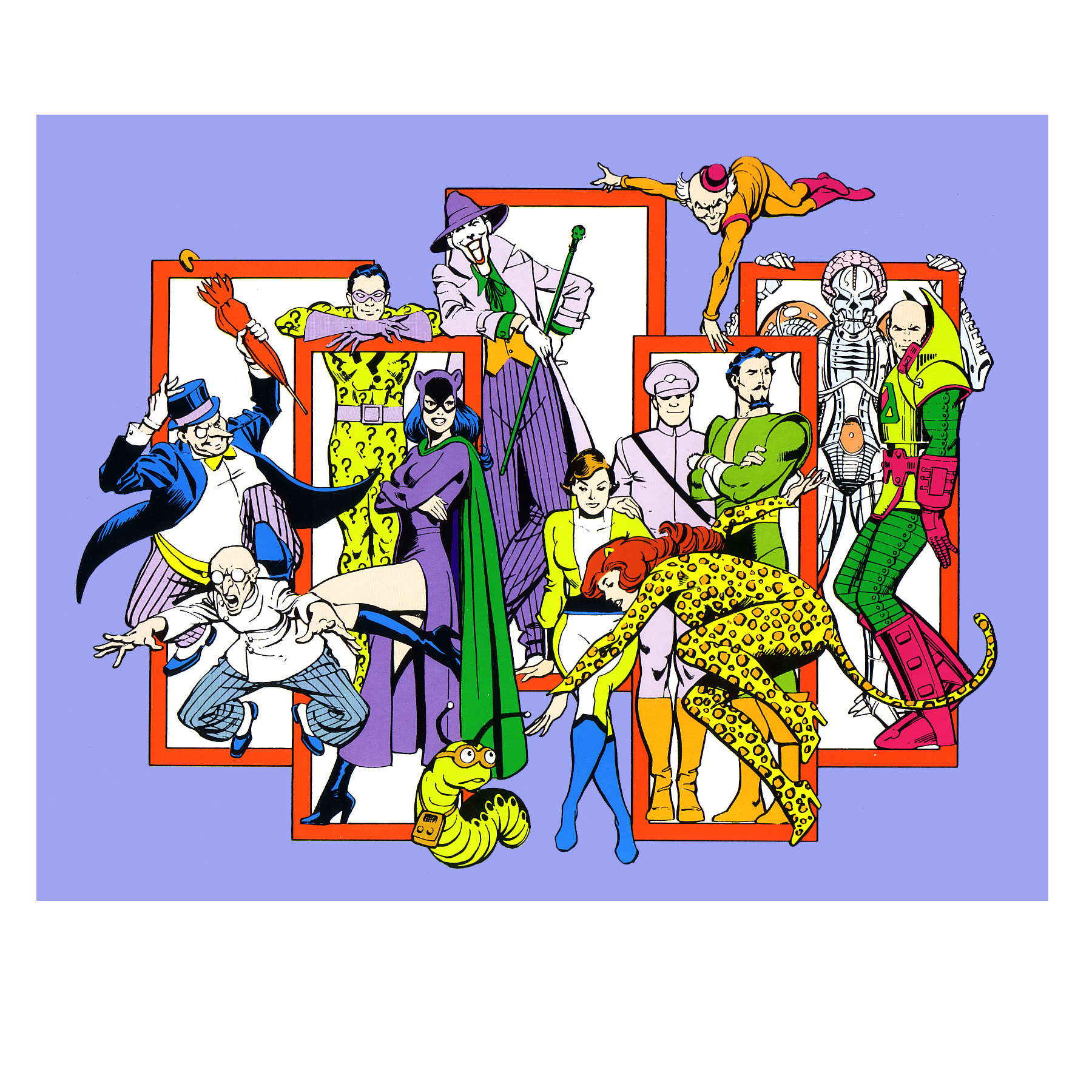 DC Comics villains gathered in a powerful desktop wallpaper.