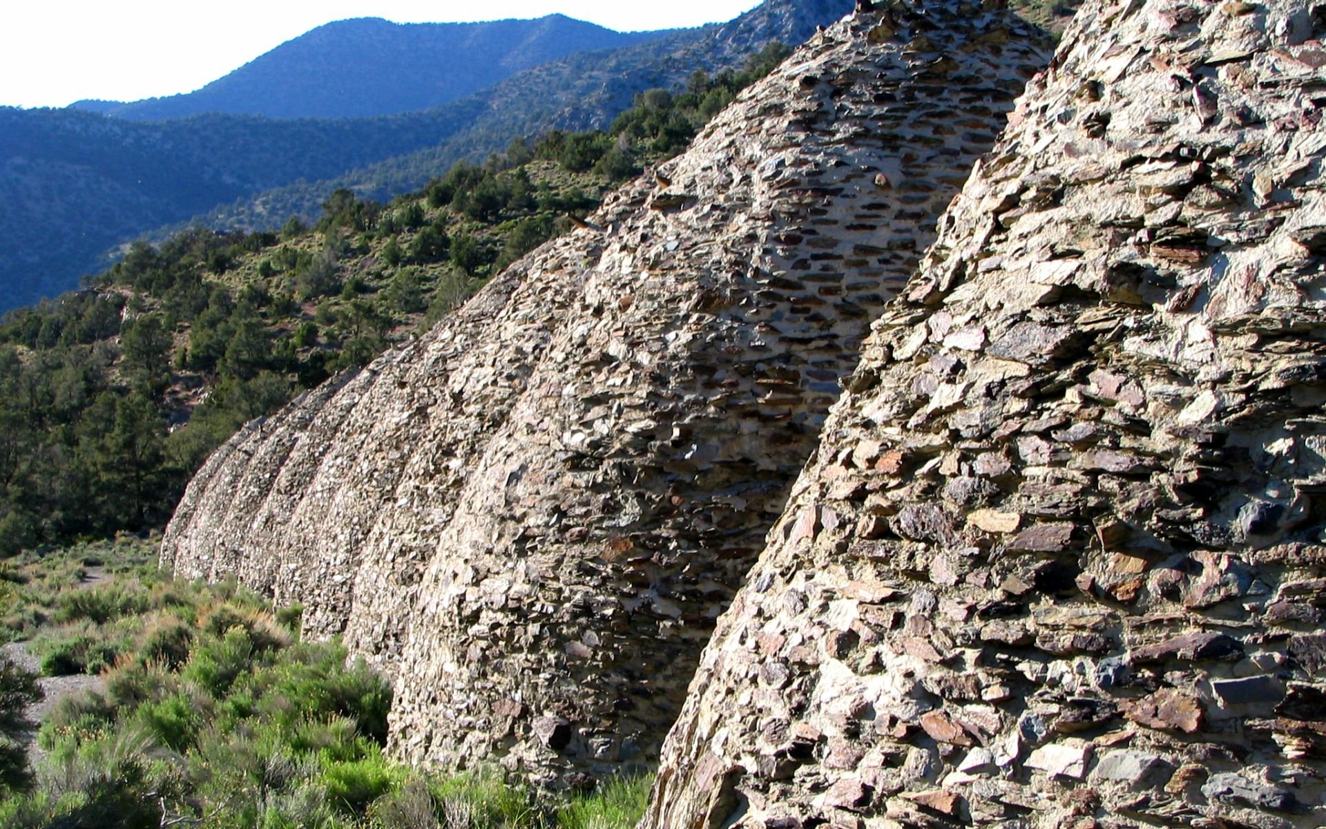 Man Made Charcoal Kilns HD Wallpaper