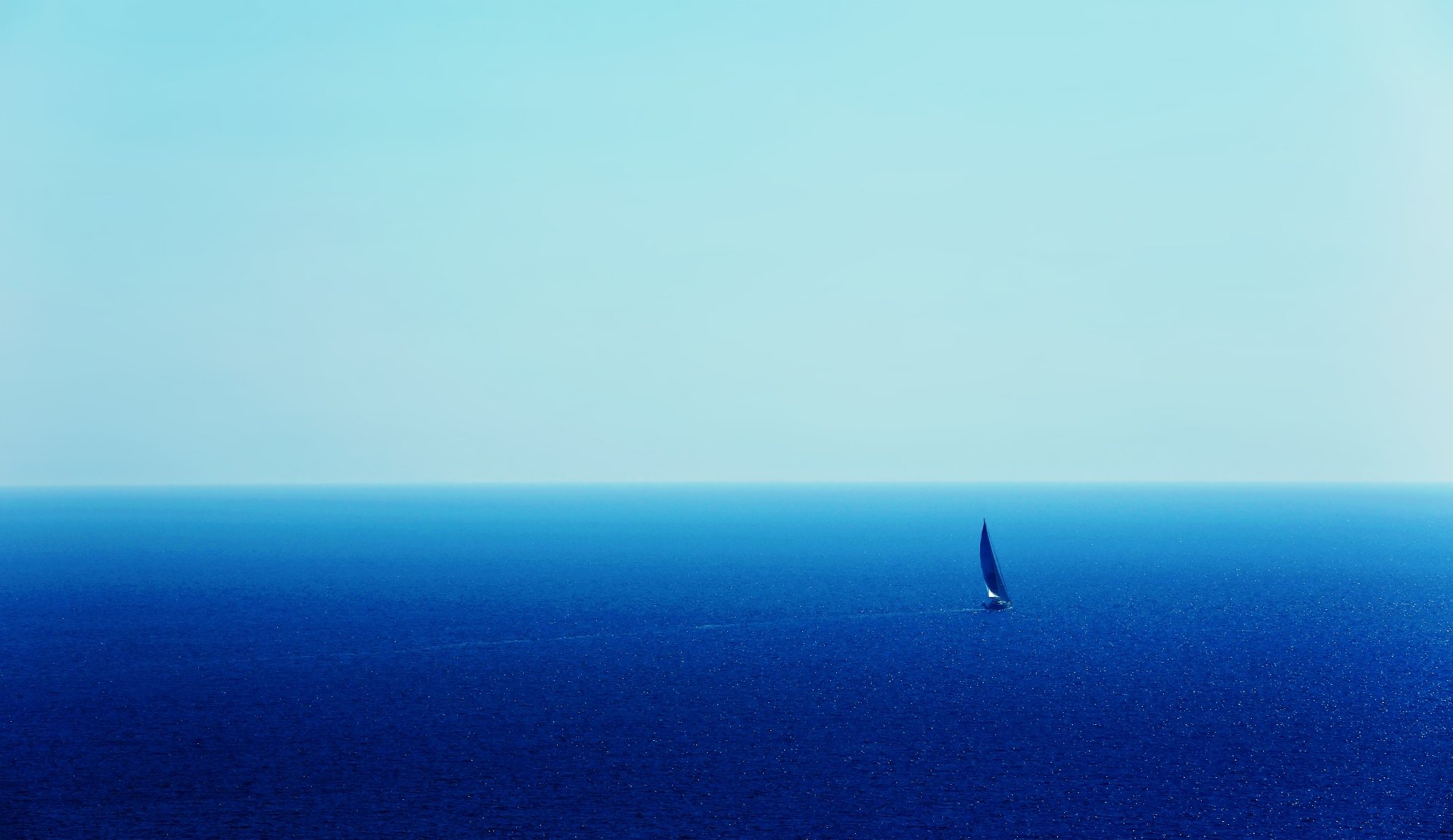 Download Nature Landscape Blue Boat Sailing Sea Ocean 4k Ultra HD Wallpaper