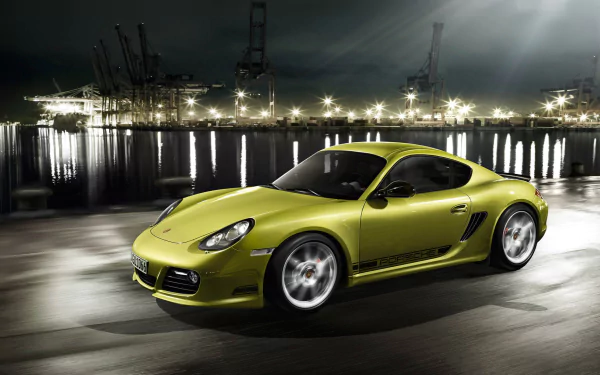 green car car Porsche Porsche Cayman vehicle Porsche Cayman R HD Desktop Wallpaper | Background Image