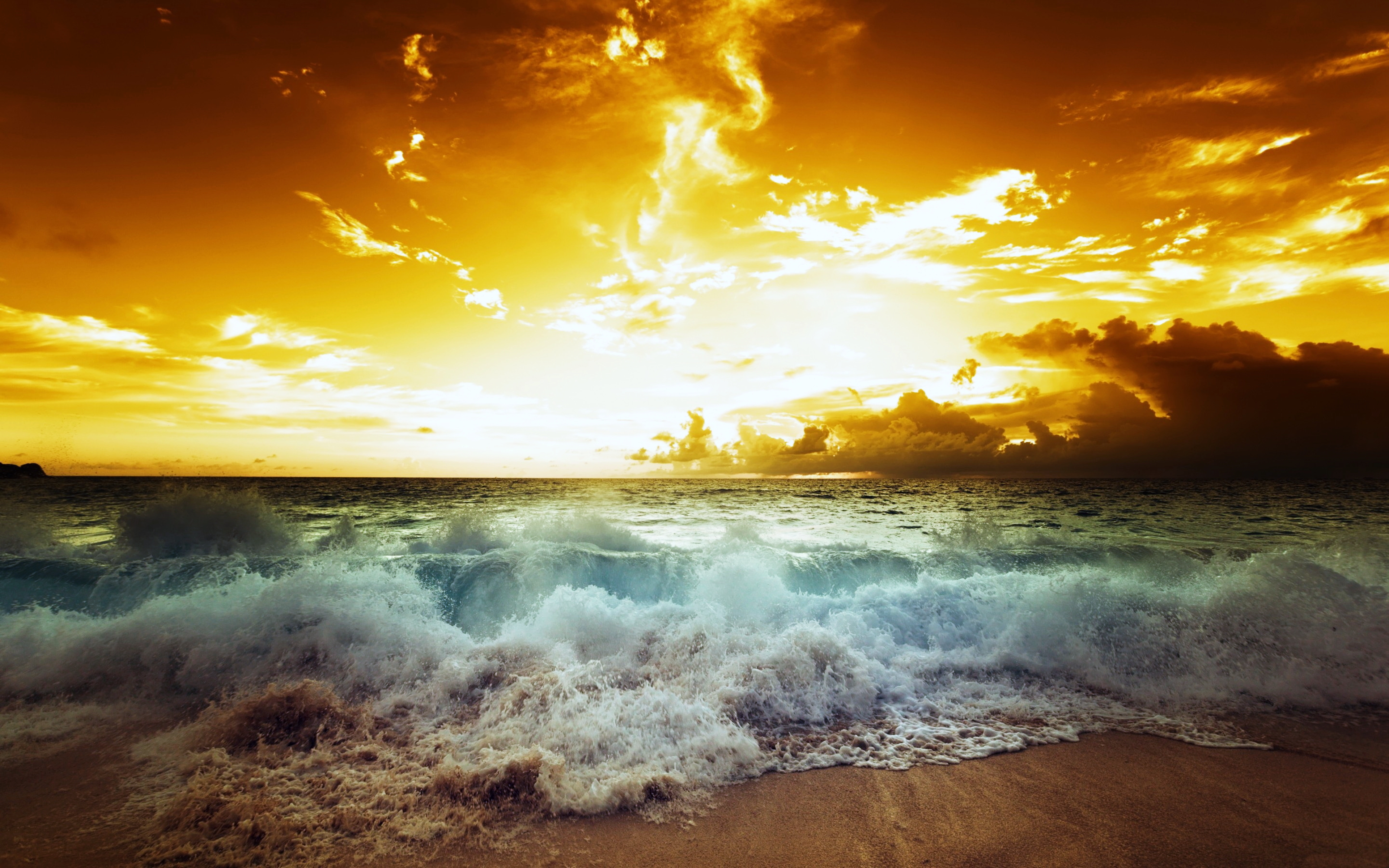 Beach & Sunset 4k Ultra HD Wallpaper | Background Image ...