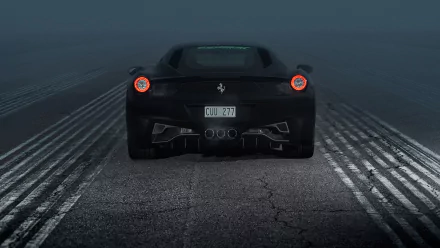 Ferrari 458 black car car Ferrari vehicle Ferrari 458 Italia HD Desktop Wallpaper | Background Image