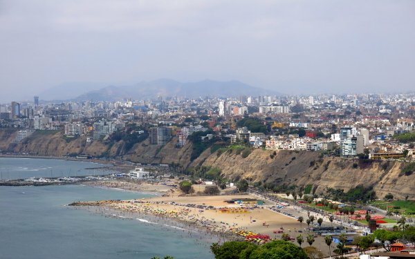 Man Made Lima Cities Peru Coast Beach Cityscape City Skyline HD Wallpaper | Background Image