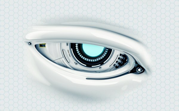 Sci Fi Eye Robot White HD Wallpaper | Background Image