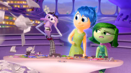 Disgust (Inside Out) Joy (Inside Out) Fear (Inside Out) movie Inside Out HD Desktop Wallpaper | Background Image