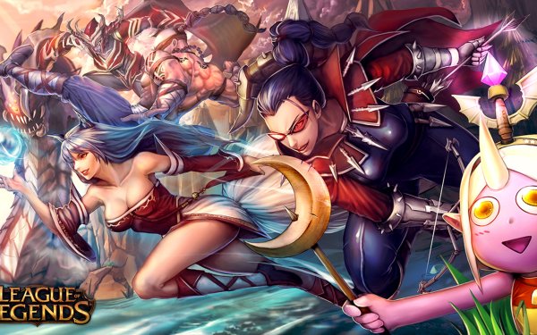 Video Game League Of Legends Ahri Vayne Lee Sin Shyvana HD Wallpaper | Background Image