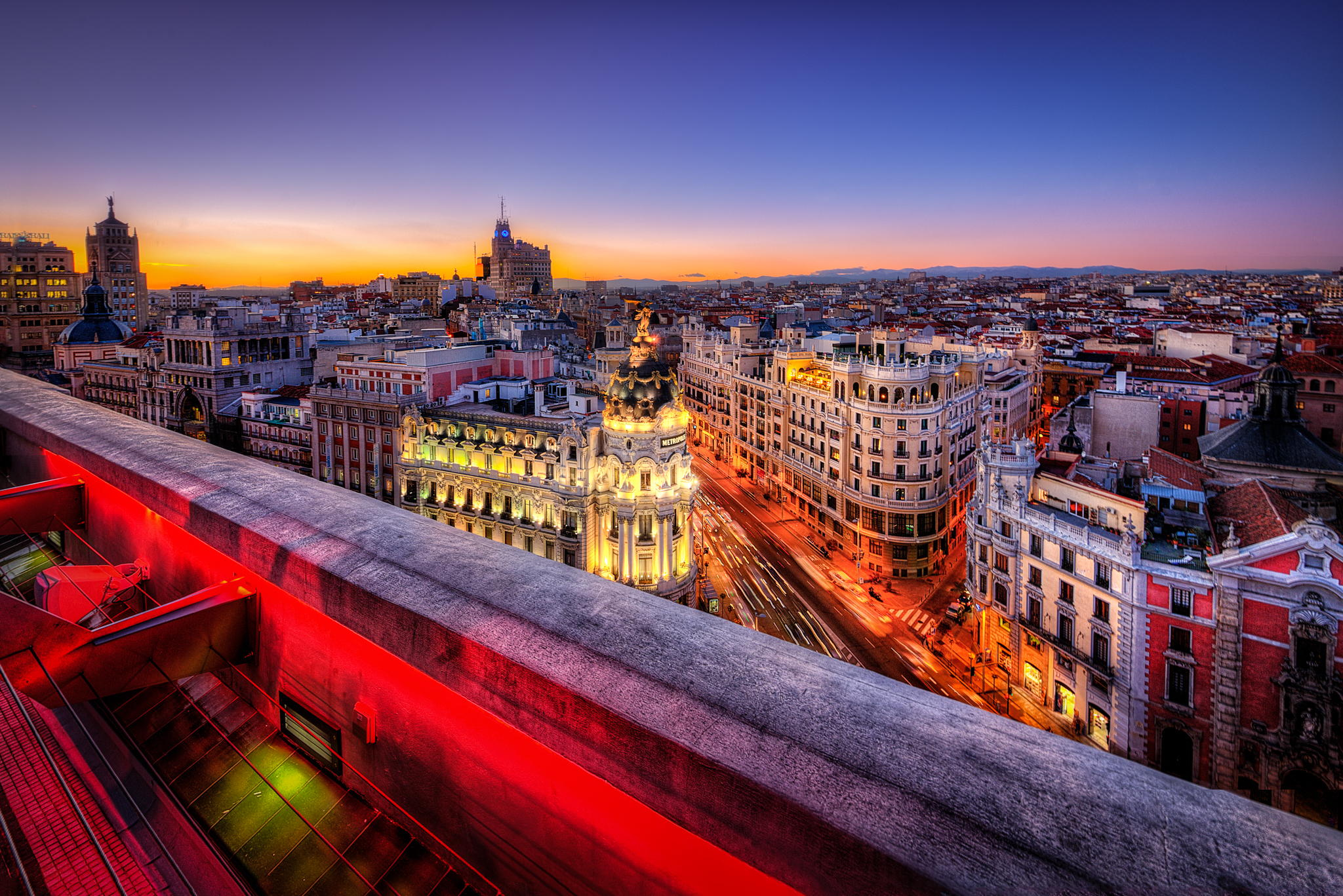 Sunset in Madrid by Gen Vagula