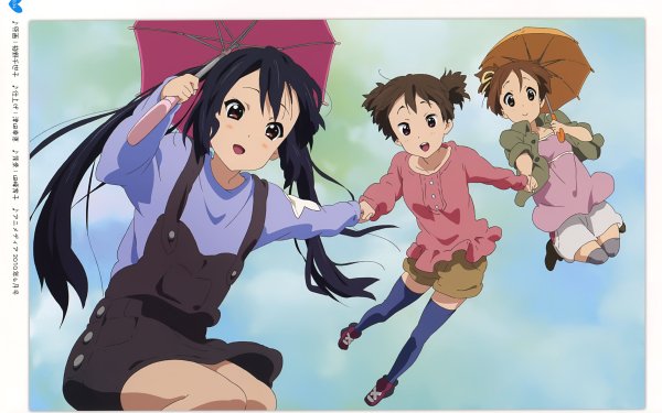 Anime K-ON! Azusa Nakano Ui Hirasawa Jun Suzuki HD Wallpaper | Background Image