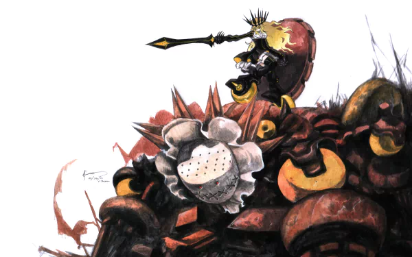 HD PC desktop wallpaper featuring Chariot from Black Rock Shooter anime, showcasing a detailed mechanical design with vibrant colors and dynamic composition.