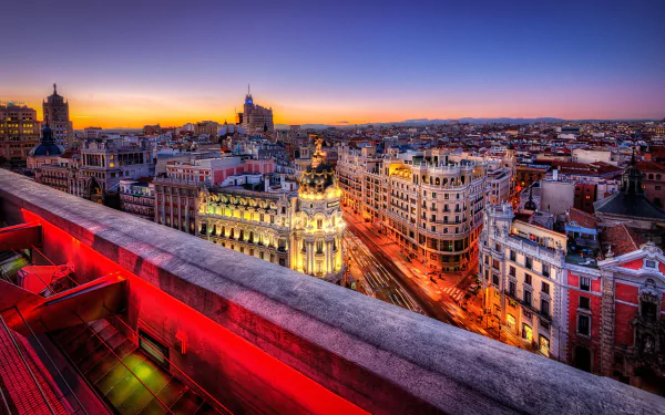  Sunset in Madrid by Gen Vagula