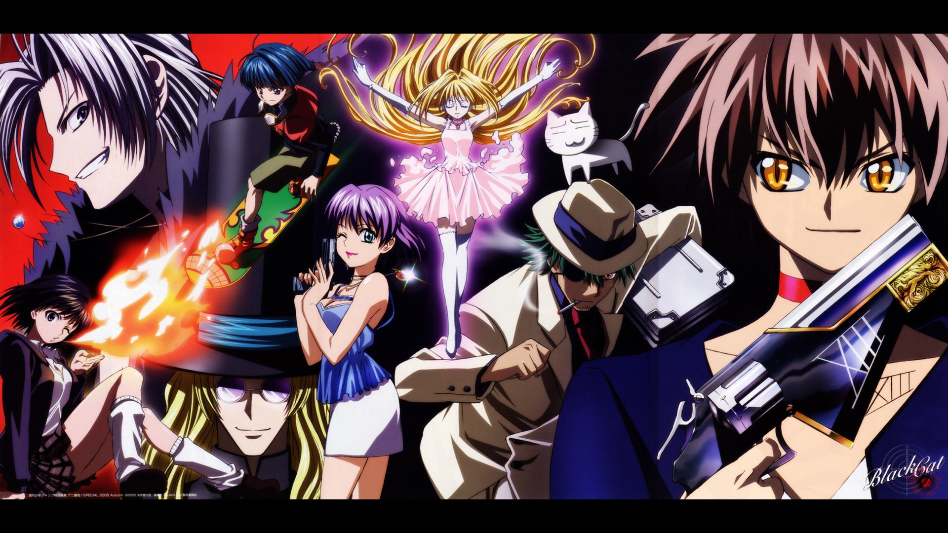 Download Anime Black Cat (Anime) HD Wallpaper