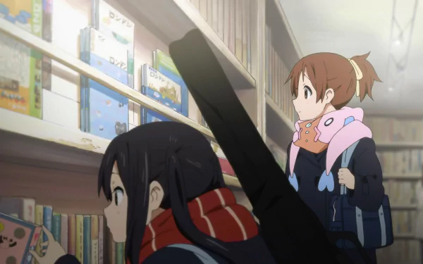 Azusa Nakano Ui Hirasawa Anime K-ON! HD Desktop Wallpaper | Background Image