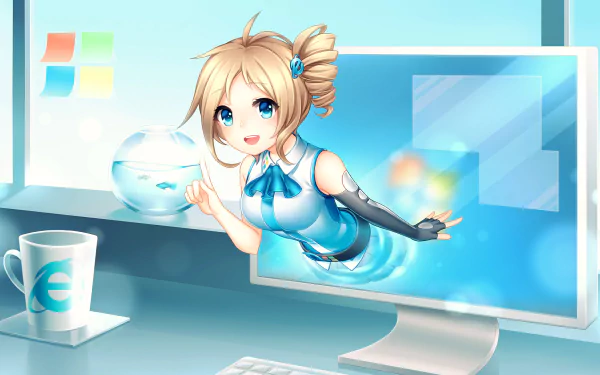 Anime Os-tan HD Desktop Wallpaper | Background Image