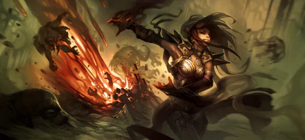 4K Ultra HD Diablo III: Reaper of Souls wallpaper featuring the Wizard character unleashing a fiery spell in a dark, intense battle scene.