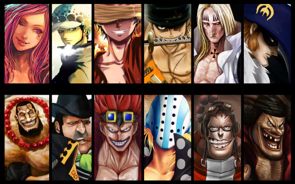 Marshall D. Teach Killer (One Piece) Eustass Kid Urouge (One Piece) Basil Hawkins Roronoa Zoro X Drake Monkey D. Luffy Trafalgar Law Anime One Piece HD Desktop Wallpaper | Background Image