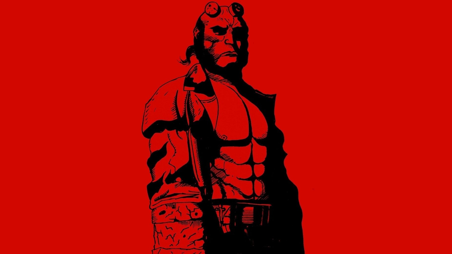 Download Comic Hellboy Wallpaper | 1850x1041 | Wallpaper Abyss