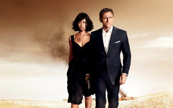 James Bond Camille Montes Daniel Craig Olga Kurylenko movie Quantum Of Solace HD Desktop Wallpaper | Background Image