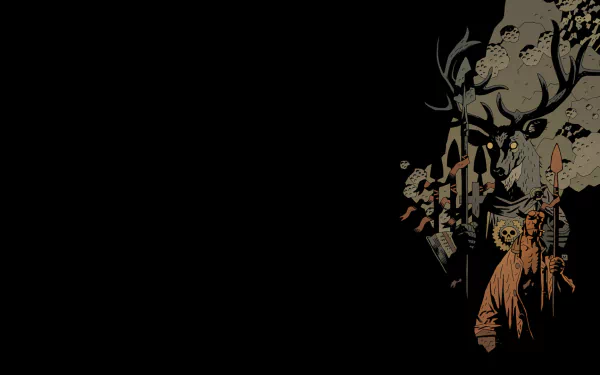 Hellboy Comic Hellboy: The Wild Hunt HD Desktop Wallpaper | Background Image