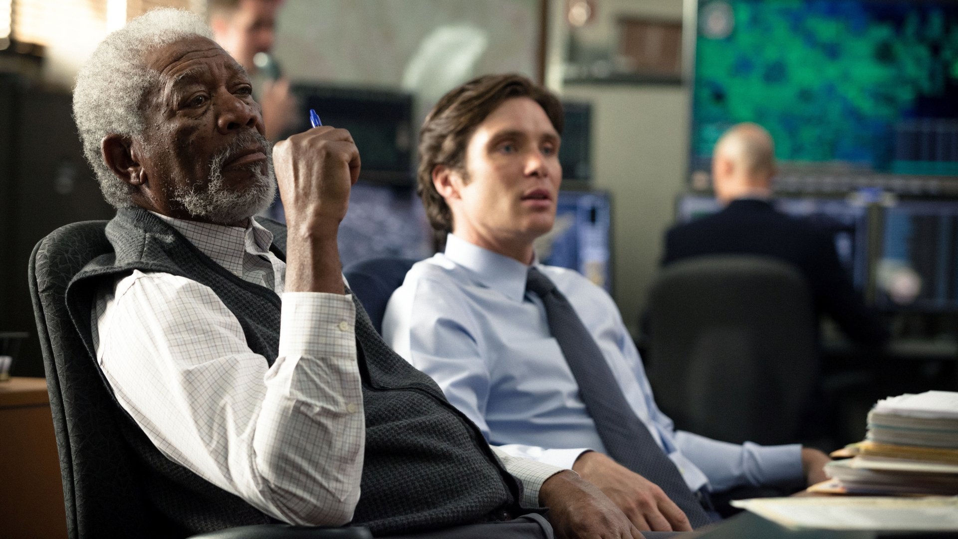 Download Cillian Murphy Morgan Freeman Movie Transcendence 4k Ultra HD Wallpaper