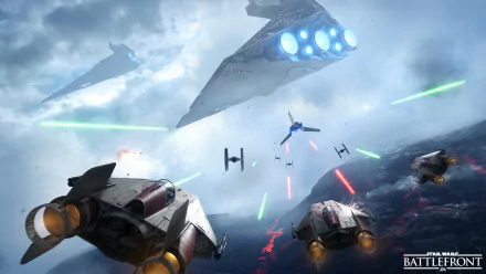 Star Destroyer Star Wars Battlefront (2015) video game HD Desktop Wallpaper | Background Image