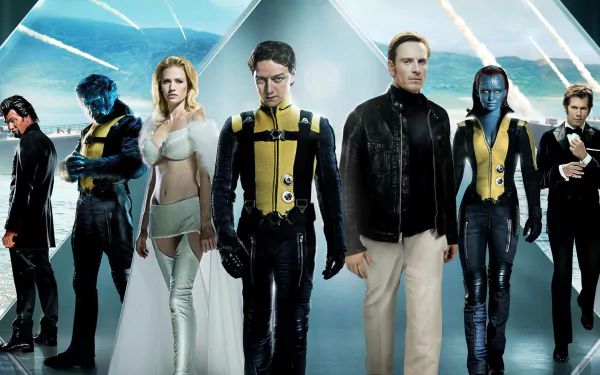 Sebastian Shaw Azazel (Marvel Comics) Beast (Marvel Comics) Charles Xavier Mystique (Marvel Comics) Emma Frost X-Men movie X-Men: First Class HD Desktop Wallpaper | Background Image