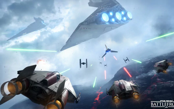 Star Destroyer Star Wars Battlefront (2015) video game HD Desktop Wallpaper | Background Image