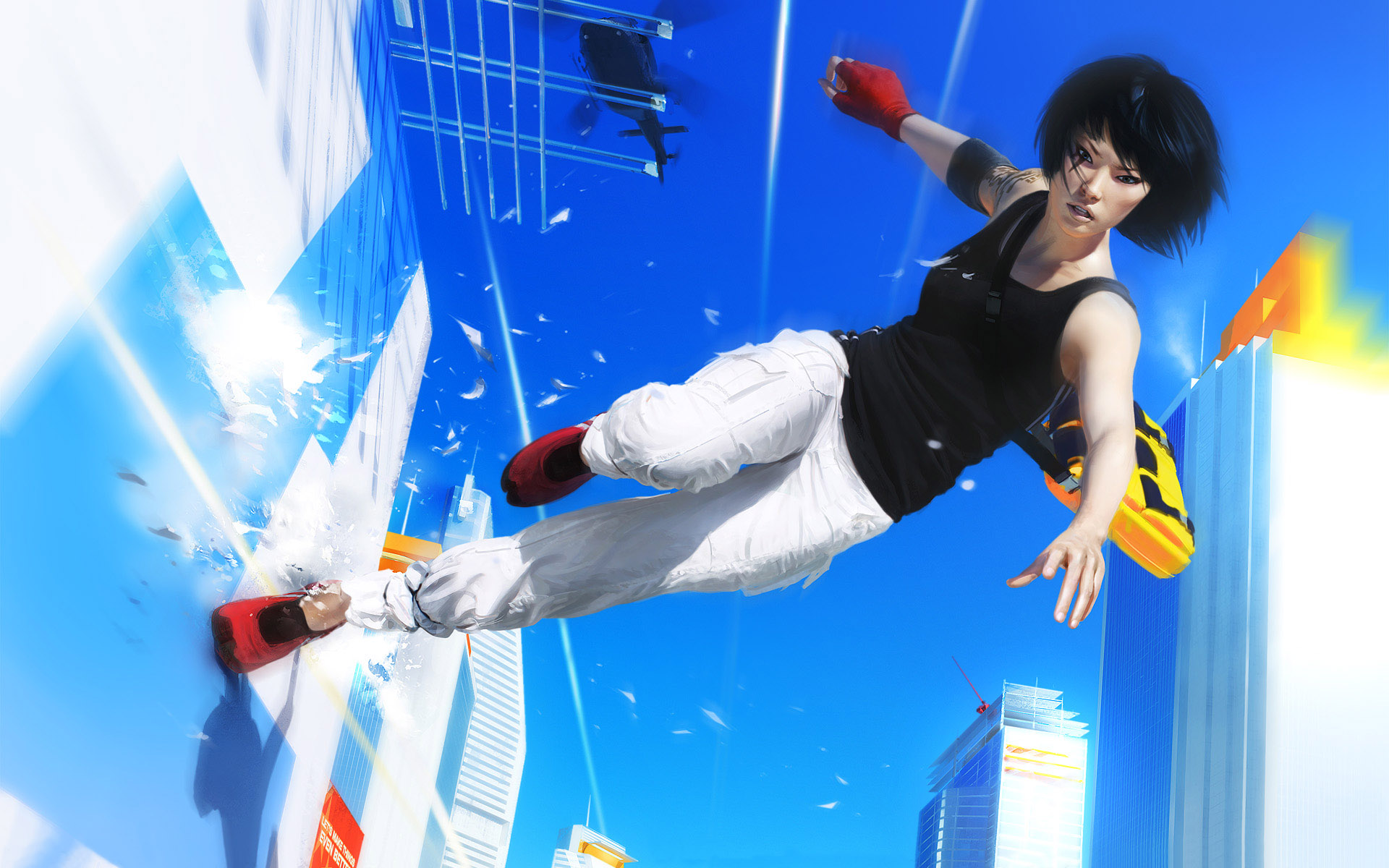 Mirrors Edge City Of Glass mirrors edge wallpapers games wallpapers ea  games wallpapers  Mirrors edge catalyst City of glass Futuristic city