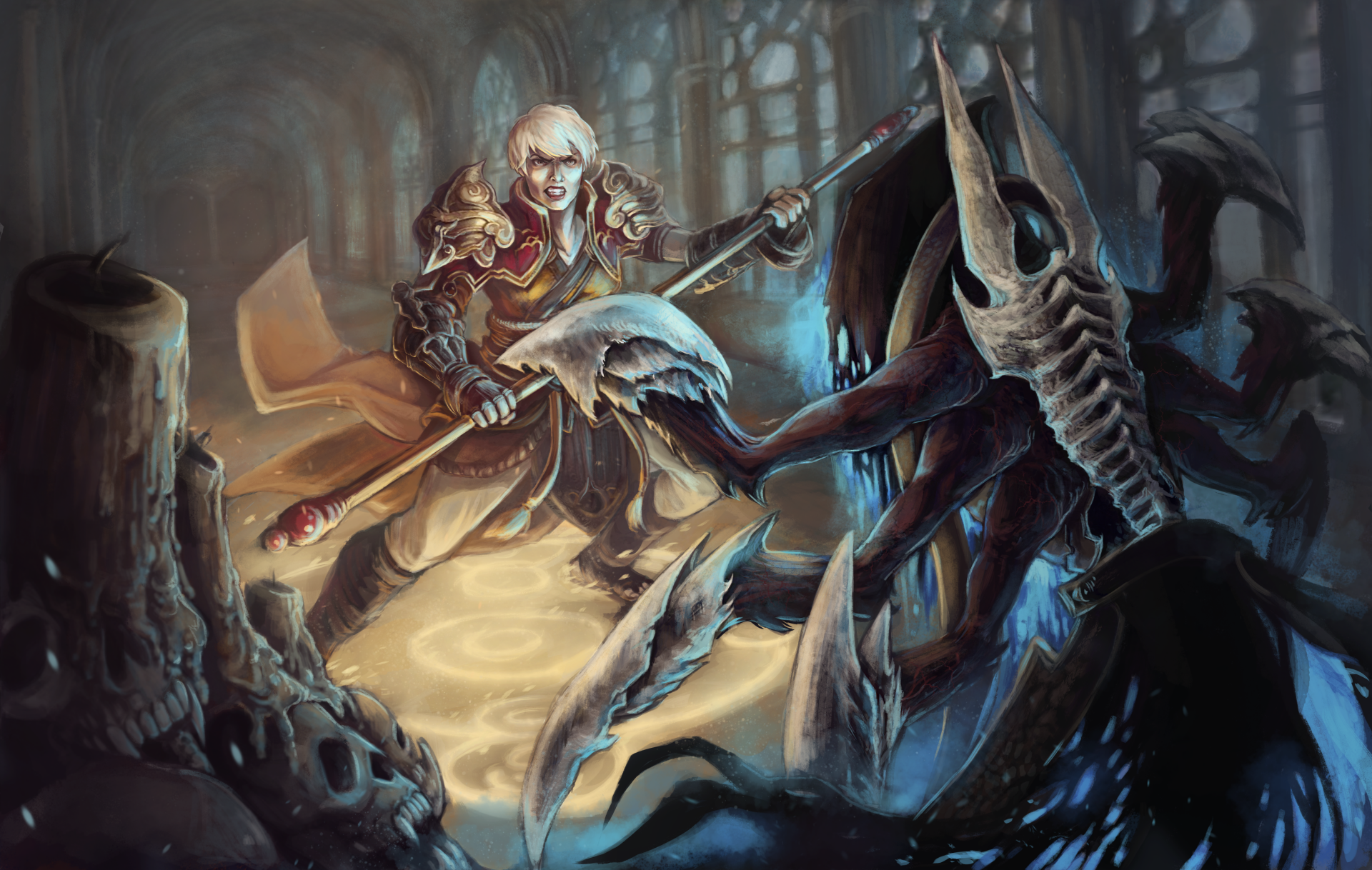 Download Monk (Diablo III) Video Game Diablo III 4k Ultra HD Wallpaper by Jessie Mae