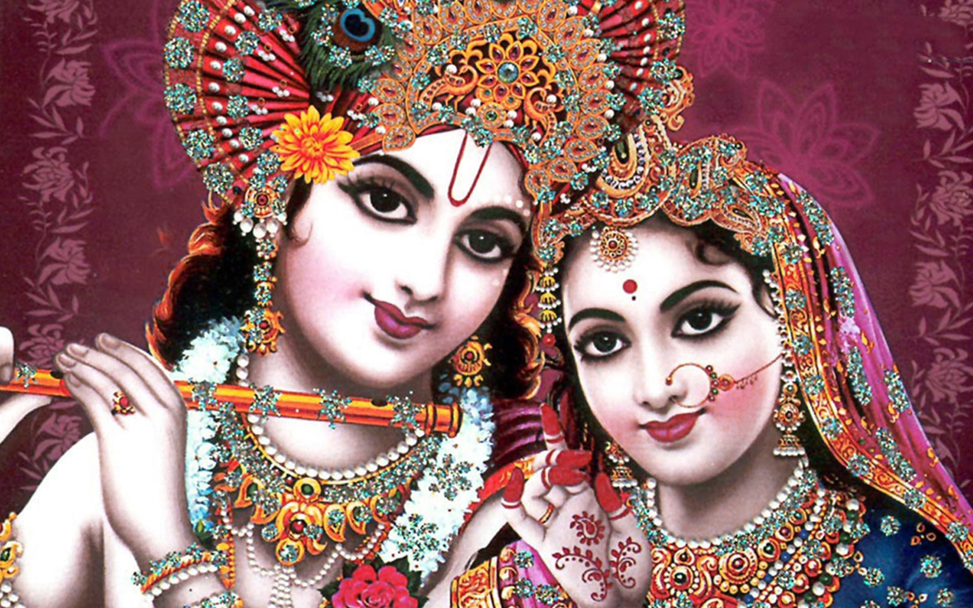 Krishna and Radha HD Wallpaper | Background Image | 1920x1200