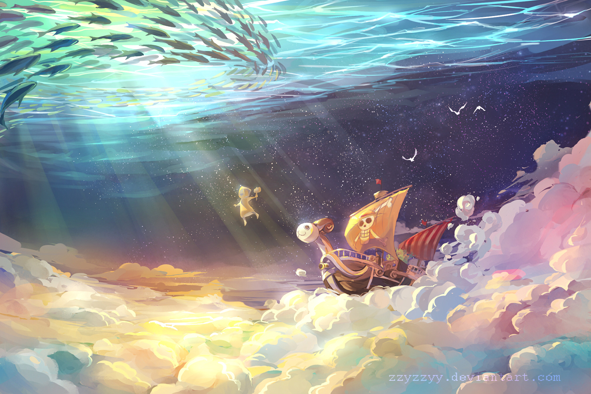 77 Ocean Anime HD Wallpapers | Background Images ...