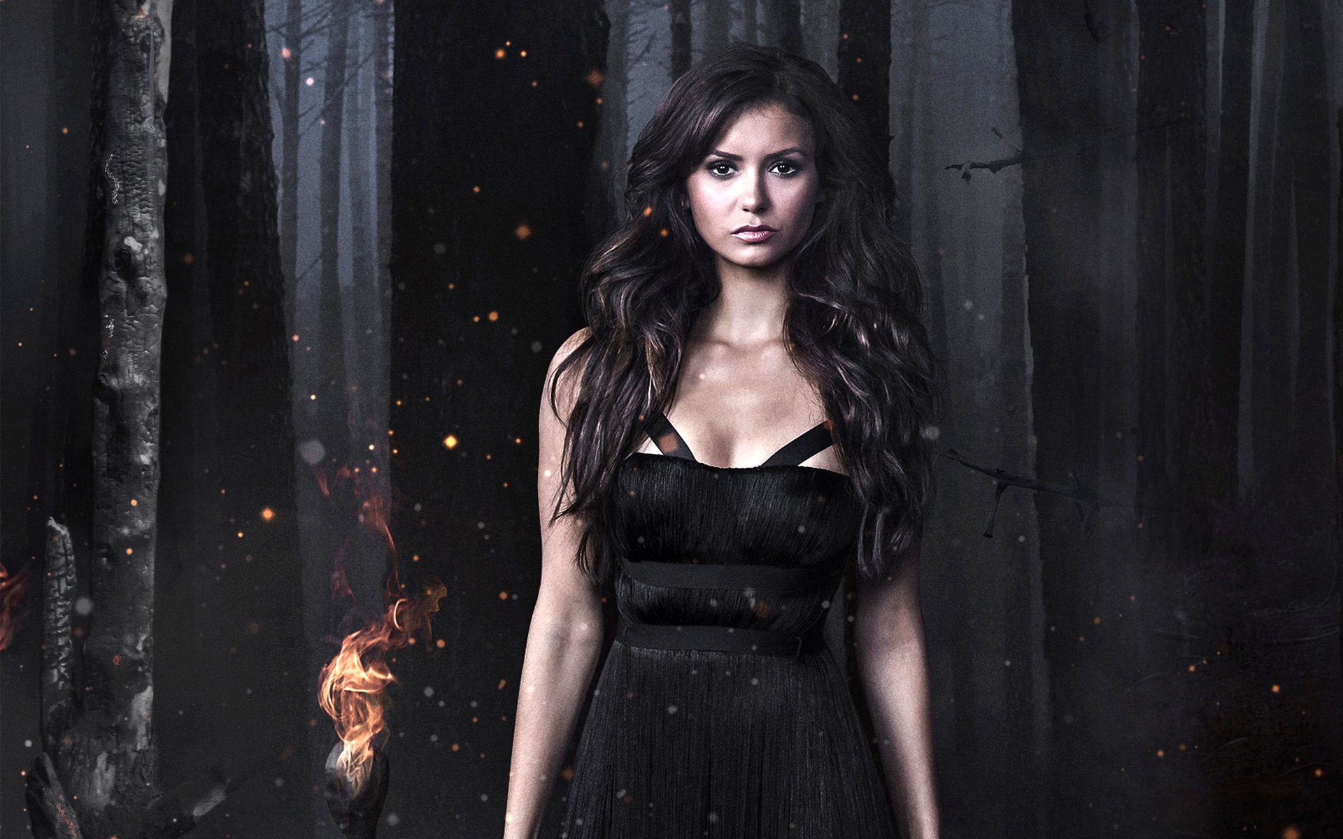 Nina Dobrev in The Vampire Diaries HD Wallpaper