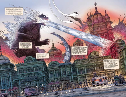 Comic Godzilla HD Desktop Wallpaper | Background Image