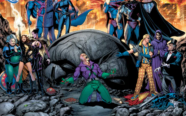 Granny Goodness Lex Luthor Catwoman Joker Martian Manhunter Comic DC Comics HD Desktop Wallpaper | Background Image
