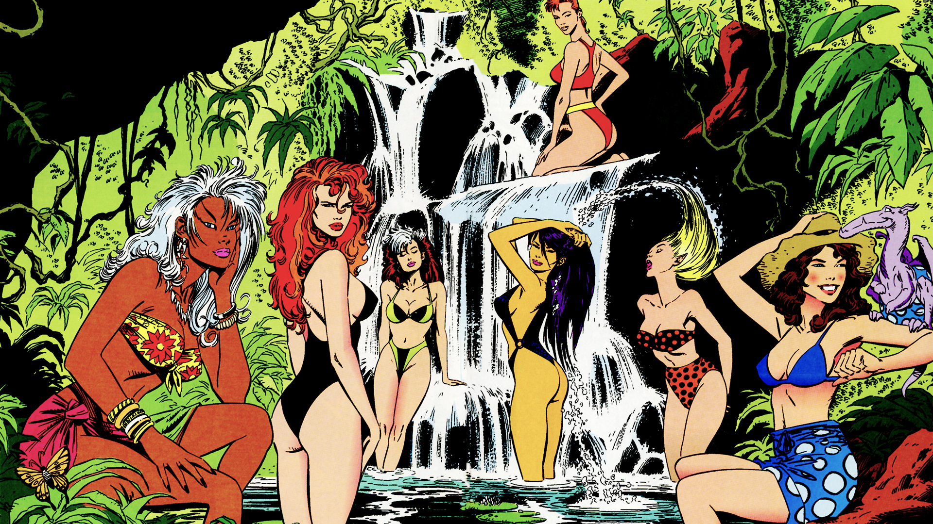 Comics Marvel swimsuit special HD Wallpaper Background Image.