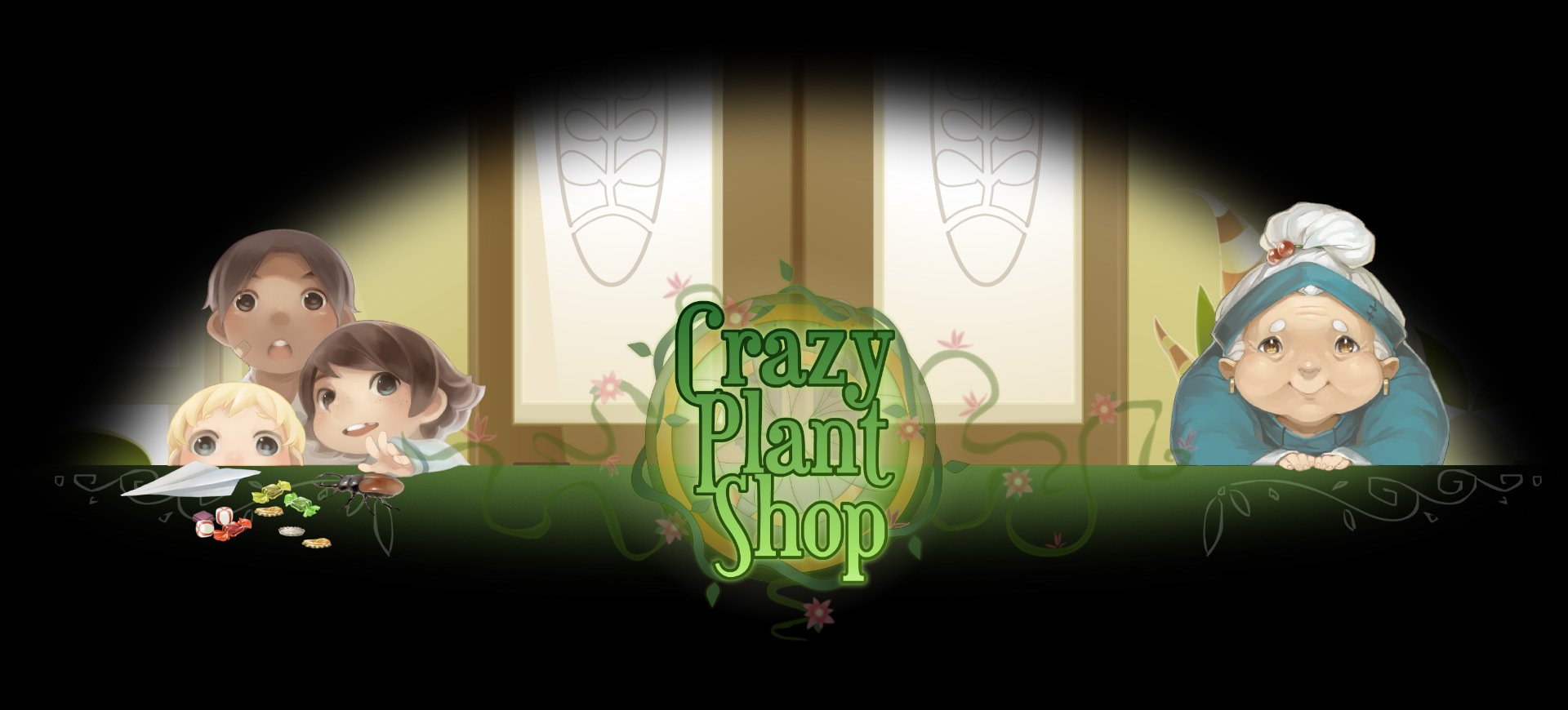 Download Video Game Crazy Plant Shop Wallpaper