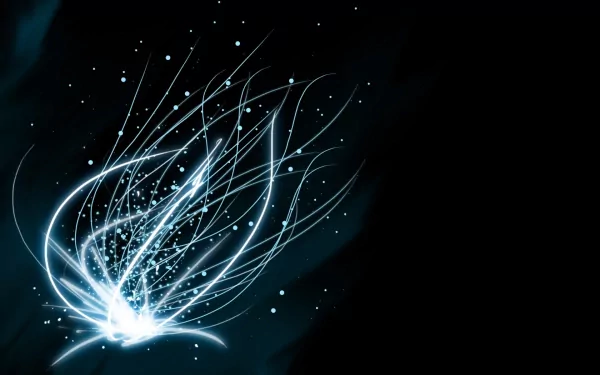 Abstract blue HD wallpaper featuring intricate textures, dynamic shapes, and vibrant patterns that evoke a sense of life and movement in a captivating CGI design.