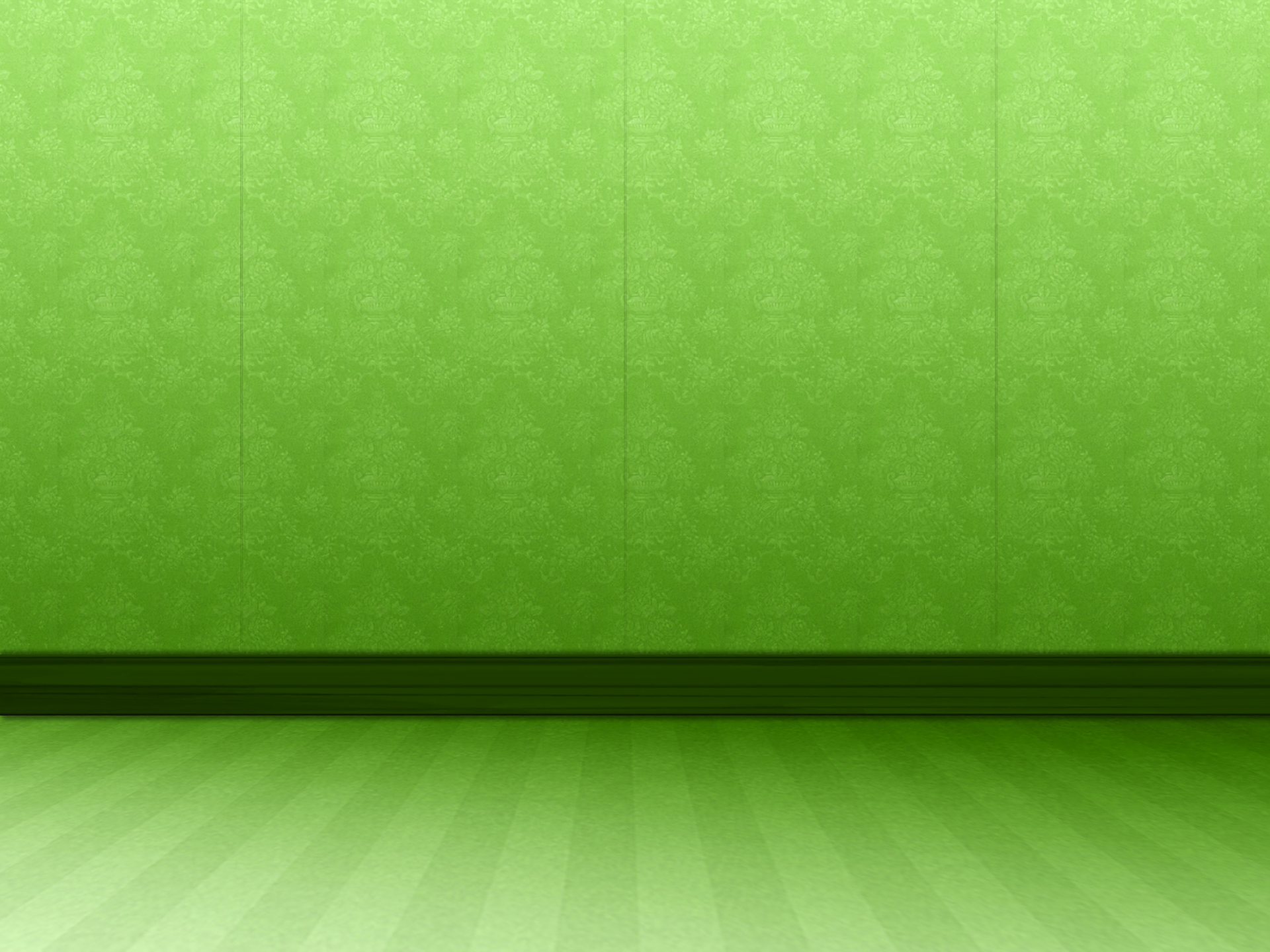 Abstract green-themed HD PC desktop wallpaper featuring a vibrant green gradient with subtle texture and horizontal dark green lines near the center.