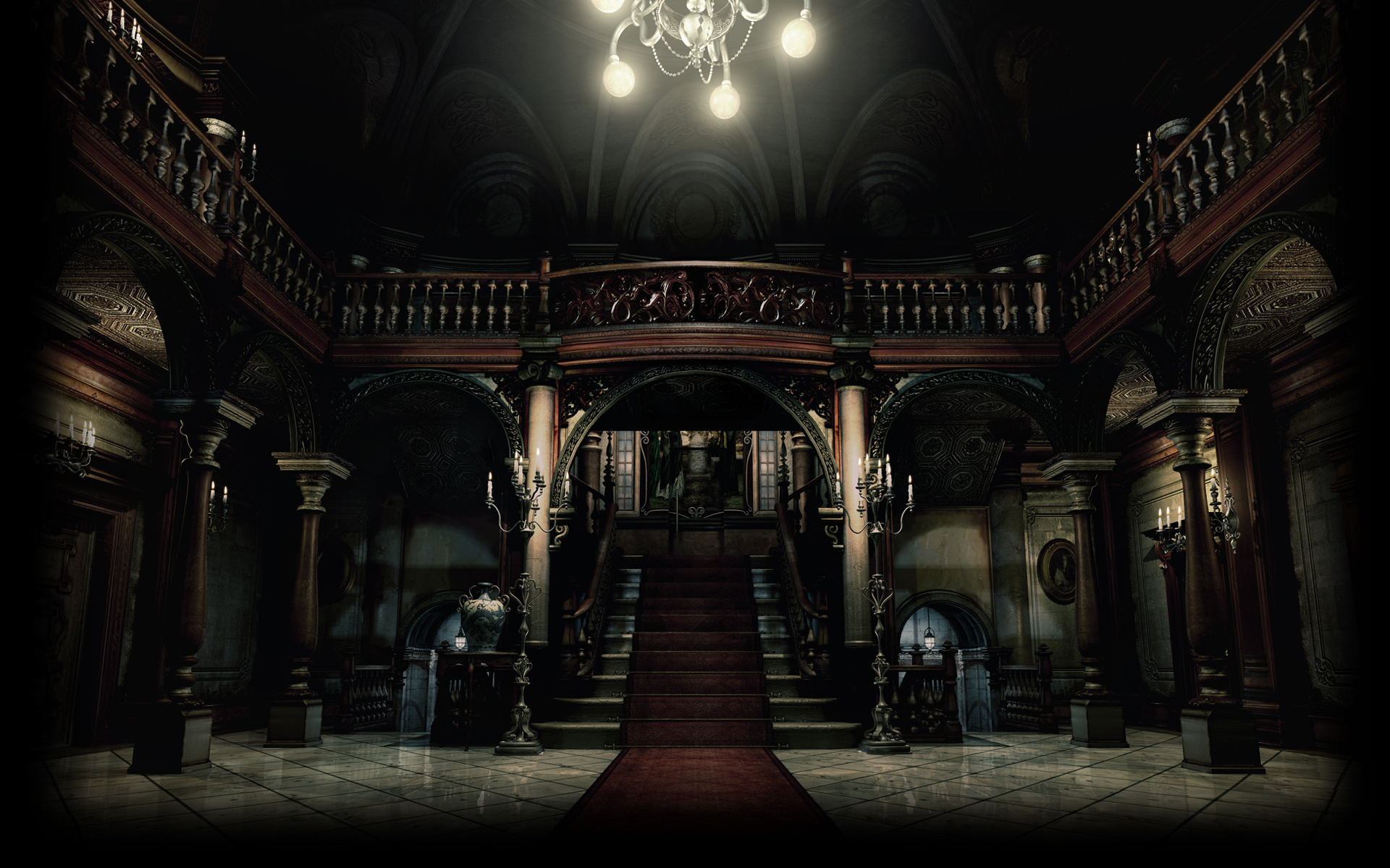 Risultati immagini per wallpaper resident evil 1 hd edition