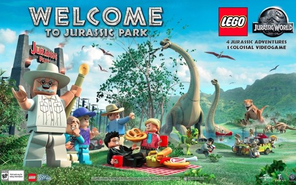 Videojuego LEGO Jurassic World Lego Dinosaurio Fondo de pantalla HD | Fondo de Escritorio