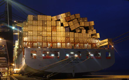 vehicle container ship HD Desktop Wallpaper | Background Image