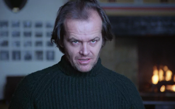 HD desktop wallpaper featuring Jack Nicholson as Jack Torrance from the movie The Shining, showcasing his intense, iconic expression.
