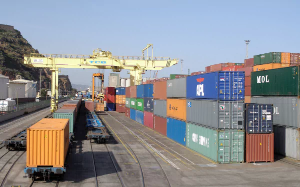 man made Container terminal HD Desktop Wallpaper | Background Image