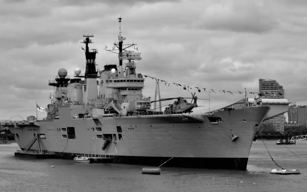 warship aircraft carrier military HMS Illustrious (R06) HD Desktop Wallpaper | Background Image