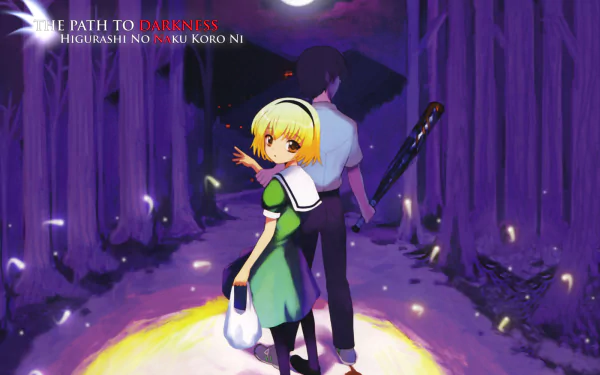Maebara Keiichi Hōjō Satoko Anime Higurashi When They Cry HD Desktop Wallpaper | Background Image