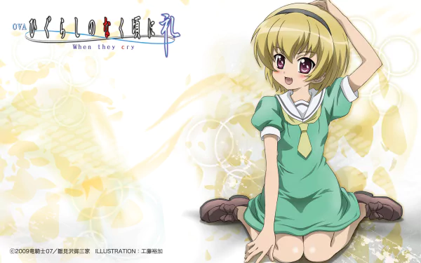 Hōjō Satoko Anime Higurashi When They Cry HD Desktop Wallpaper | Background Image
