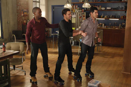 Winston Bishop Lamorne Morris Schmidt (New Girl) Max Greenfield Nick Miller Jake Johnson TV Show New Girl HD Desktop Wallpaper | Background Image