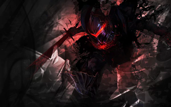 HD wallpaper featuring Berserker from Fate/Zero, showcasing a dark, intense atmosphere with red and black hues.