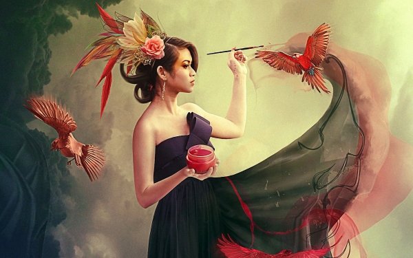 Women Artistic Painting HD Wallpaper | Background Image