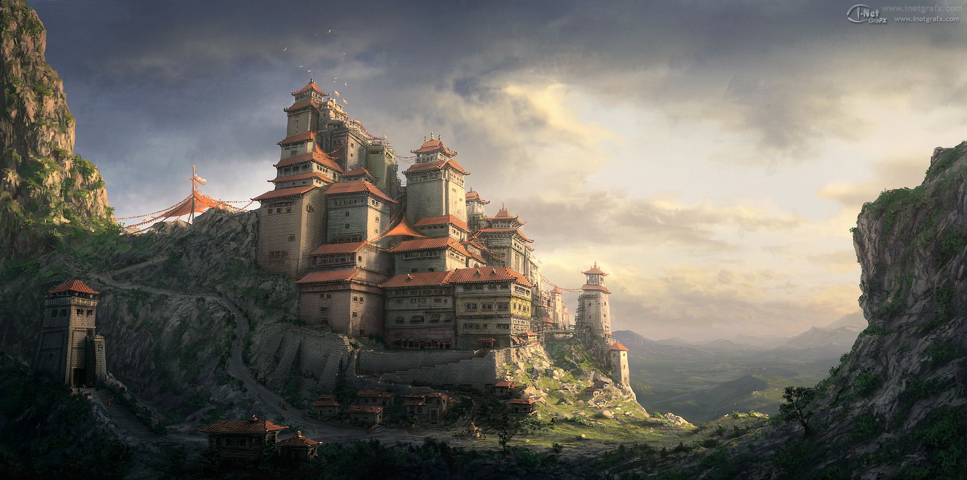 Fantasy Castle Wallpaper by Daniel Kvasznicza