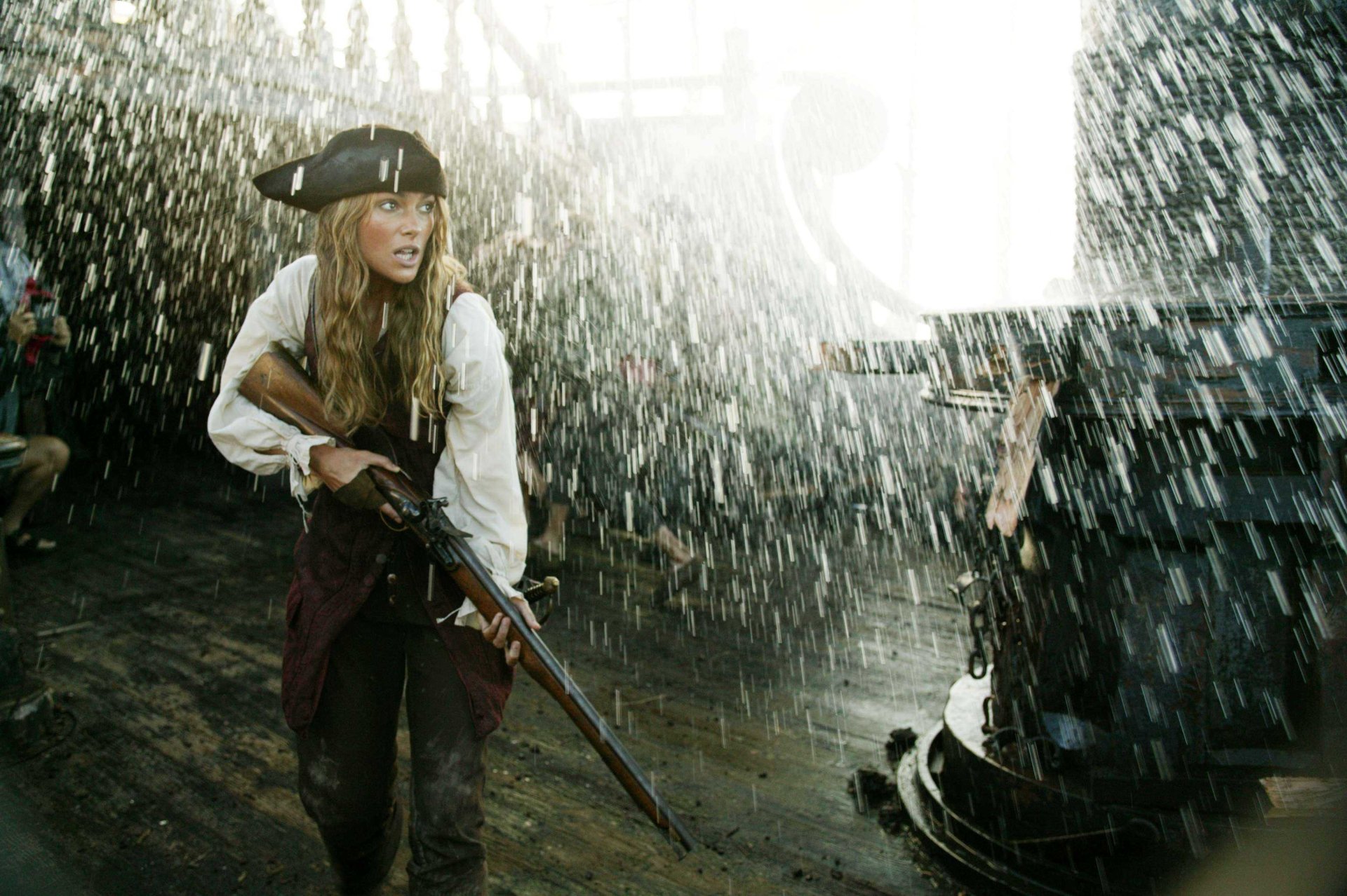 Download Elizabeth Swann Keira Knightley Movie Pirates Of The Caribbean: Dead Man's Chest HD Wallpaper